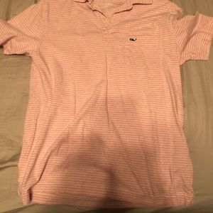 VINEYARD VINES COLLARED SHIRT ADULT XS SALMON PINK